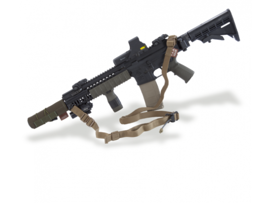 Ремень тактический оружейный TAB Gear Carbine Sling, крепление-карабин, песок/ черный