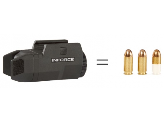 Фонарь тактический Inforce подствольный Inforce для Глок APLc Glock 200 люмен белый свет (ACG-05-1)